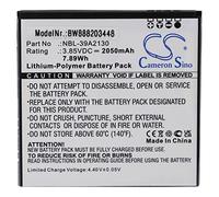 vhbw batteria compatibile con TP-Link/Neffos TP802A, TP802A-3, Y5 smartphone cellulare (2050mAh, 3,85V, Li-Poly)