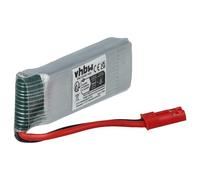 vhbw batteria compatibile con UDI U818A Quadrocopter drone quadricottero multicottero (500mAh, 3,7V, Li-Ion)
