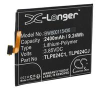 vhbw batteria compatibile con Vodafone Smart N8, Smart N9 Lite, VFD620, VFD-610 smartphone cellulare (2400mAh, 3,7V, Li-Poly)