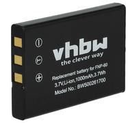 vhbw batteria compatibile con Yakumo Mega-Image 34, 37, 47 fotocamera digitale DSLR (1000mAh, 3,6V, Li-Ion)