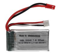 vhbw batteria con BEC per modellismo per es. macchine da corsa, elicotteri, aerei (850mAh, 7,4V, Li-Poly, 54 x 29 x 17,5 mm)