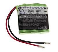 vhbw Batteria per diversi dispositivi (300mAh, 3,6V, NiMH) 3x celle tipo 2/3 AAA, 2/3 Micro