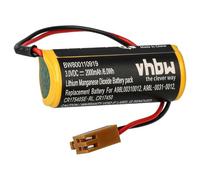 vhbw batteria sostituisce Ge Fanuc LX98L-0031-0012 per controlli industriali (2000mAh, 3V, Li-MnO2)
