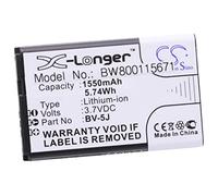 vhbw 1x batteria sostituisce Microsoft/Nokia BV-5J per smartphone cellulare (1550mAh, 3,7V, Li-Ion)