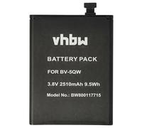 vhbw batteria sostituisce Microsoft/Nokia BV-5QW per smartphone cellulare (2510mAh, 3,8V, Li-Ion)
