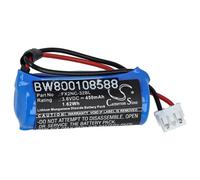 vhbw batteria sostituisce Mitsubishi FX2NC-32BL per controlli industriali (450mAh, 3,6V, Li-MnO2)