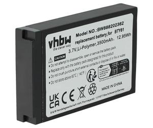 vhbw batteria sostituisce Newland BTY61 per computer portatile scanner (3800mAh, 3,7V, Li-Poly)