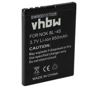 vhbw batteria sostituisce Nokia BL-4S per smartphone cellulare (850mAh, 3,7V, Li-Ion)