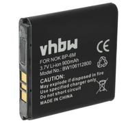 vhbw batteria sostituisce Nokia BP-6M per smartphone cellulare (900mAh, 3,7V, Li-Ion)