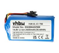 vhbw batteria sostituisce Qihoo M26-4S1P, LR-PAS0638W-EU, MH1-4S1P, 2ASP4-S5 per home cleaner (2600mAh, 14,8V, Li-Ion)