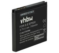 vhbw 1x batteria sostituisce Sony-Ericsson EP500 per smartphone cellulare (700mAh, 3,7V, Li-Ion)