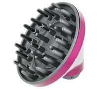 vhbw beccuccio diffusore compatibile con Dyson Airwrap HS01, HS03, HS05 phon, asciugacapelli - 13,9 x 13,5 cm, 169 g rosa shocking/grigio