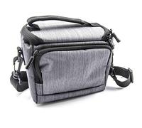 vhbw borsa in poliestere grigia compatibile con fotocamera Canon Powershot G15, G16, G1X, G1X Mark II, G3x, G7X, G9X, SX420 IS, SX540HS