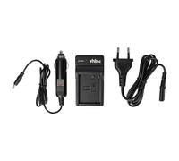 vhbw caricabatterie compatibile con Leica CL, Q-P camera - Stazione di ricarica + adattatore da auto