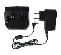 vhbw Caricabatterie compatibile con Yaesu VX-170, VX-150, VX-160 radio - Stazione di ricarica + alimentatore + cavo auto, 10,8V, 0.45A