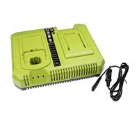 vhbw caricabatterie duale 36 V compatibile con Ryobi OBL-1801, OCS-1840, OGS-1820, OHT-1850 batterie Ni-Cd, NiMH, Li-Ion di attrezzi/tagliaerba