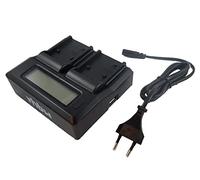 vhbw caricabatterie duale compatibile con Fuji/Fujifilm X-Pro 1, X-Pro2, X-Pro 2, X-Pro3 camera - Stazione di ricarica con display