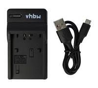 vhbw Caricabatterie Micro USB compatibile con camera Sony GDR-CX105E, HDR-CX105, HDR-CX106, HDR-CX106E, HDR-CX130, HDR-CX130E, HDR-CX130EB, HDR-CX130EL.