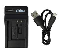 vhbw Caricabatterie micro USB compatibile con Olympus VR-340, VR-340 Kit, VR-350, VR-360, VR-360 Kit, XZ-1, XZ-10, Stylus 9000.