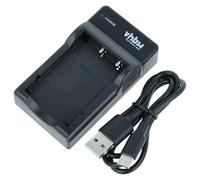 vhbw Caricabatterie USB compatibile con Fotocamera Odys MC-A8, MC-HD8000, MDV HD80, MDV HD80i, MDV Slim HD81, MDV Slim HD81i, MDV-HD8.