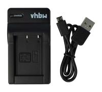 vhbw caricabatterie USB compatibile con Fujifilm Finepix F305, SL240, SL260, SL280, SL300 batterie di videocamera, reflex - Stazione di ricarica