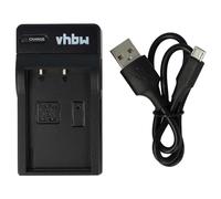 vhbw caricabatterie USB compatibile con Olympus BLS-5, BLS50, BLS-50, PS-BLS1, PS-BLS5 camera - Stazione di carica, indicatore di carica