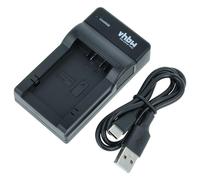 vhbw caricabatterie USB compatibile con Panasonic DMC-BMB9, DMW-BMB9E batterie di videocamera, reflex - Stazione di ricarica