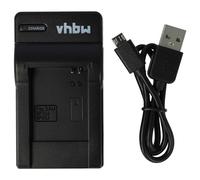 vhbw caricabatterie USB compatibile con Samsung BP-70a, BP-85a, BP70a, BP85a, EA-BP70A batterie di videocamera, reflex - Stazione di ricarica