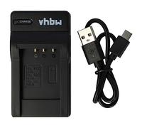 vhbw caricabatterie USB compatibile con Sanyo Xacti VPC-CA100, VPC-GC10, VPC-CG20, VPC-CG21 batterie di videocamera, reflex - Stazione di ricarica