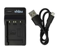 vhbw caricabatterie USB compatibile con Sony NP-FR1, NB-FT1 batterie di videocamera, reflex - Stazione di ricarica