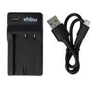 vhbw caricabatterie USB compatibile con Sony NP-FS11, NP-FS20, NP-FS21, NP-FS22, NP-FS30 batterie di videocamera, reflex - Stazione di ricarica