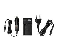 vhbw caricatore compatibile con Garmin 010-11654-03, 361-00053-00, 010-11599-00 camera - Stazione di carica + cavo auto + spia di carica, 4,2 V