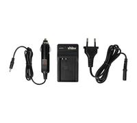 vhbw caricatore compatibile con Olympus PS-BLN1 camera - Stazione di carica + cavo auto, spia di carica, 8,4 V