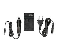 vhbw caricatore compatibile con Sigma SD15, SD1, SD14, SD1 Merrill camera - Stazione di carica + cavo auto, spia di carica, 8,4 V
