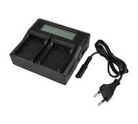 vhbw caricabatterie duale compatibile con Sony NP-FP50, NP-FP60, NP-FP70, NP-FP71, NP-FP90, NP-FP91, NP-FV100 camera - Stazione di ricarica