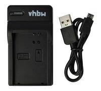 vhbw caricatore Micro-USB compatibile con Samsung BP1310, ED-BP1310, BP-1310 per camera + cavo Micro-USB + LED