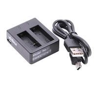 vhbw Caricabatterie Rapido Duale 2 Vani compatibile con DBPower EX4000, EX5000 Sostituisce: SJ 4000.