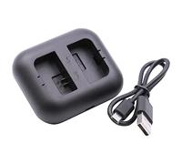 vhbw caricatore Micro-USB duale compatibile con Sony Smartshot ILCE-QX1 camera + cavo Micro-USB + LED