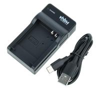 vhbw caricatore USB-C compatibile con Canon PowerShot A3000 IS, A100 IS, A2200, A3100IS, A3000IS camera + cavo USB-C + LED