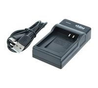 vhbw caricatore USB-C compatibile con Canon PowerShot G5X Mark II, G7x Mark II, G9X camera - Base di carica + cavo USB-C + spia di carica - Colore: nero