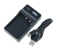 vhbw caricatore USB-C compatibile con Casio NP-110, NP-130 per camera + cavo USB-C + LED