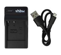 vhbw caricatore USB compatibile con Casio NP-40DCA, NP-40, NP-40DBA camera - Stazione di carica + spia di carica, 4,2 V