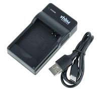 vhbw caricatore USB-C compatibile con Maginon Action Cam AC-800W camera + cavo USB-C + LED