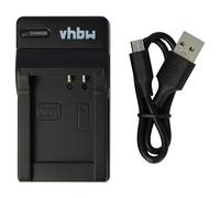 vhbw caricatore USB-C compatibile con Nikon CoolPix W300, A1000, B600, AW100, AW100s, S70 camera + cavo USB-C + LED
