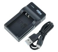 vhbw caricatore USB-C compatibile con Nikon EN-EL20, EN-EL22, EN-EL24 per camera + cavo USB-C + LED