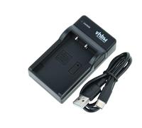 vhbw caricatore USB-C compatibile con Olympus OM-D E-M10 II, E-M10 Mark II, E-M10 camera - Base di carica + cavo USB-C + spia di carica