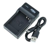 vhbw caricatore USB-C compatibile con Panasonic DMW-BCM13E, DMW-BCM13PP, DMW-BCM13 per camera + cavo USB-C + LED