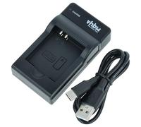 vhbw caricatore USB compatibile con Panasonic Lumix DMC-LF1, DMC-LF1K, DMC-LF1W camera - Stazione di carica + spia di carica, 4,2 V