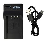 vhbw caricatore USB-C compatibile con Pentax Optio i90, H90, P70, P80, NB1000, RS1000, WS80 per camera + cavo USB-C + LED