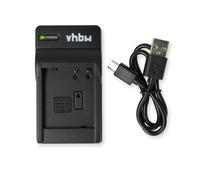 vhbw caricatore USB compatibile con Rollei Compactline CL-370TS, CL-390SE, CL103, CL312, CL320, CL350, CL360 TS camera - Stazione di carica + spia di carica, 4,2 V